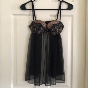 34B victoria secret eyelash babydoll dress